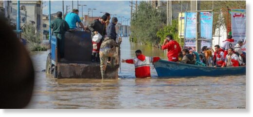 Iranian Red Crescent teams carried out rescues