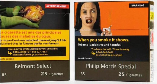 canada tobacco warnings cigarette packages