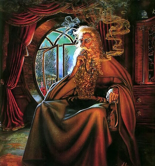 gandolf wizard smoking