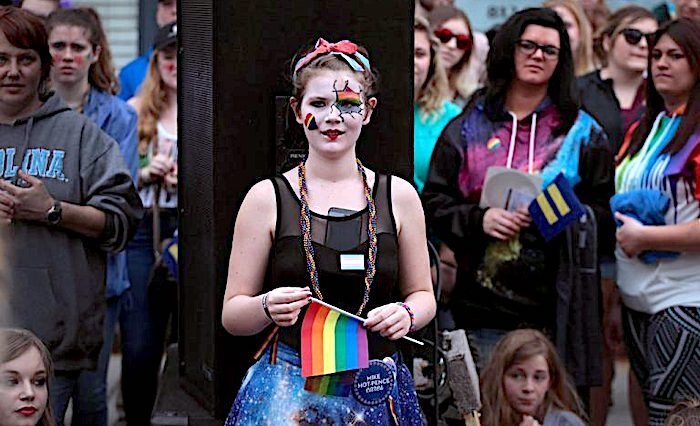 Click to enlarge girl at parade