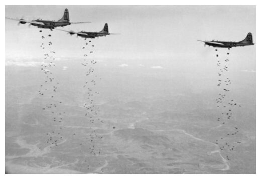 Click to enlarge Bomber Planes over Korea