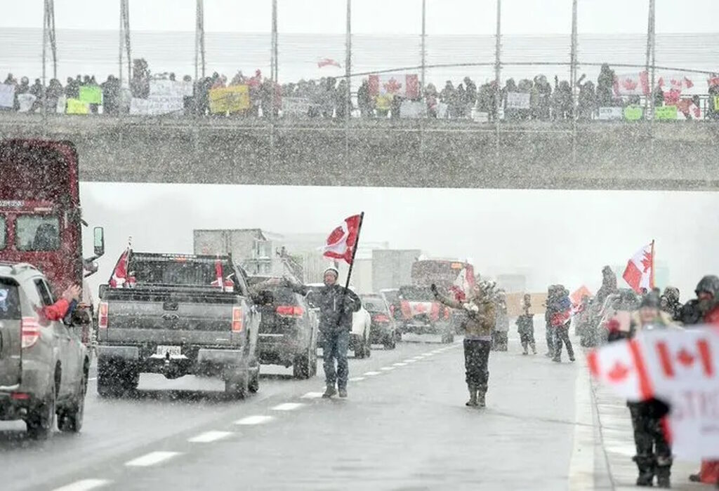 freedom convoy truckers ontario supporters