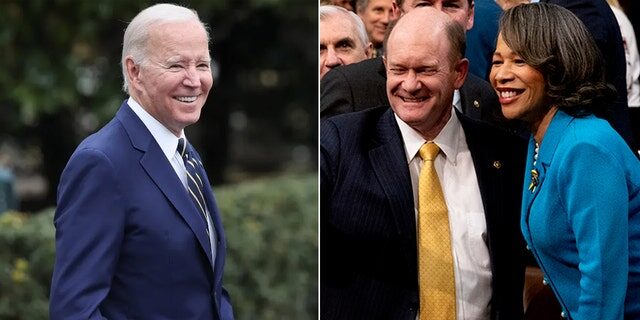 Joe biden chris coons lisa  blunt rochester