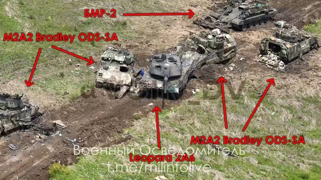 destroyed bradley fighting vehicles ukraine