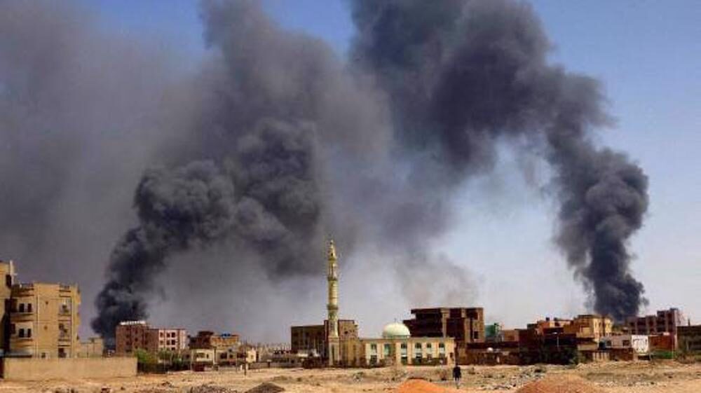 aerial bombardments in Khartoum North, Sudan