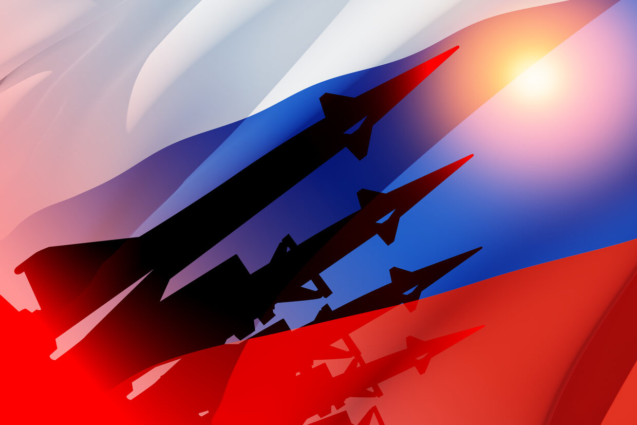 missile russia flag