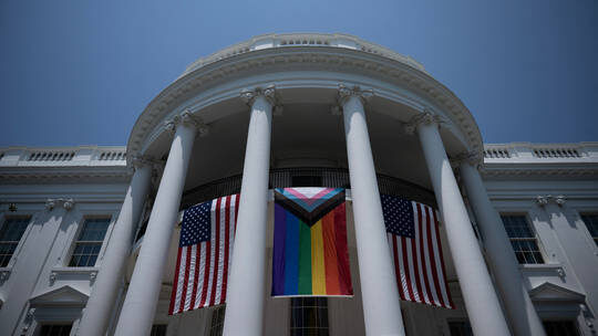Click to enlarge White House Pride flag