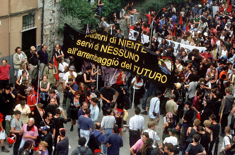G8 summit in Genoa in July 2001 italy protests