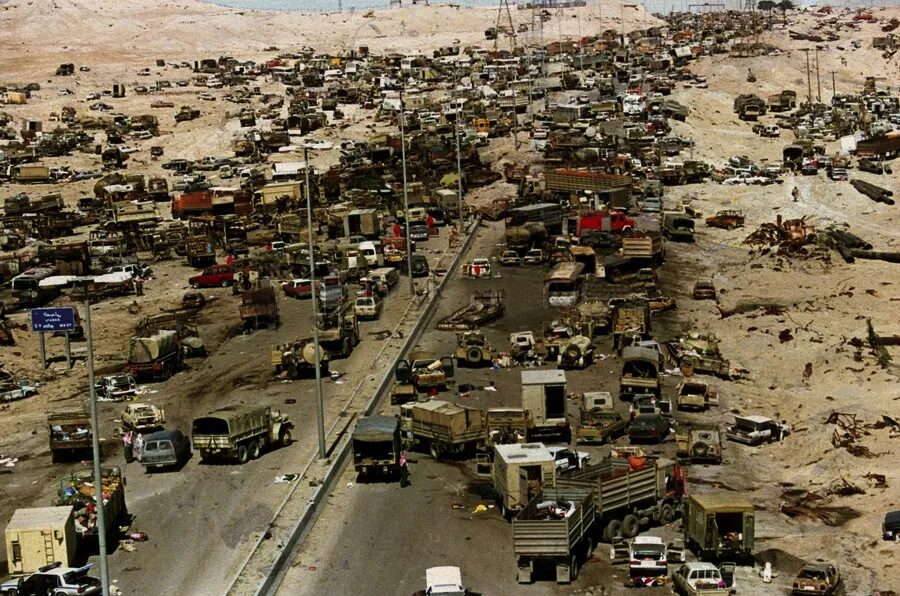 Click to enlarge Iraq. The Highway of Death