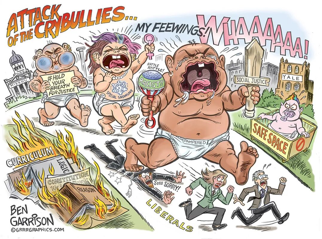 Click to enlarge woke college students