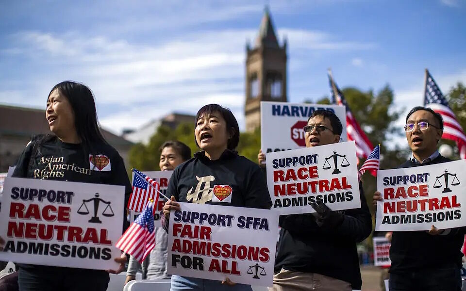 Click to enlarge protests affirmative action university admissions