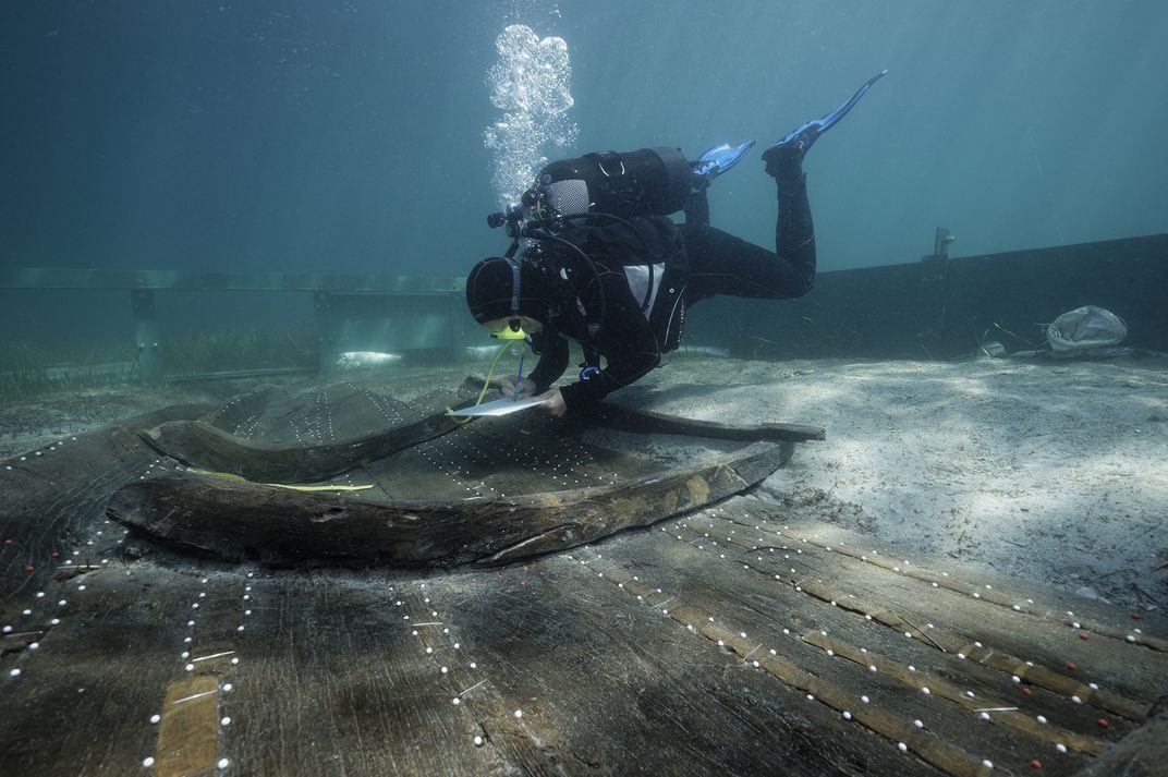 Click to enlarge hand sewn boat croatia shipwreck