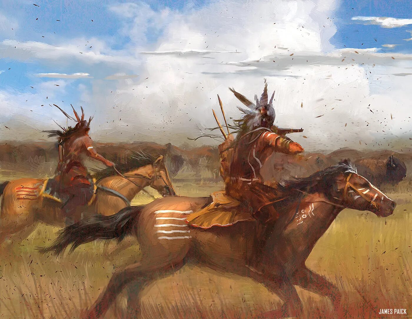 Click to enlarge indians on horses