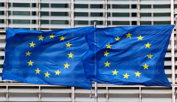 EU flags
