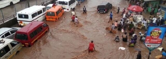 Heavy rainfall triggers widespread flooding in Accra, stranding residents