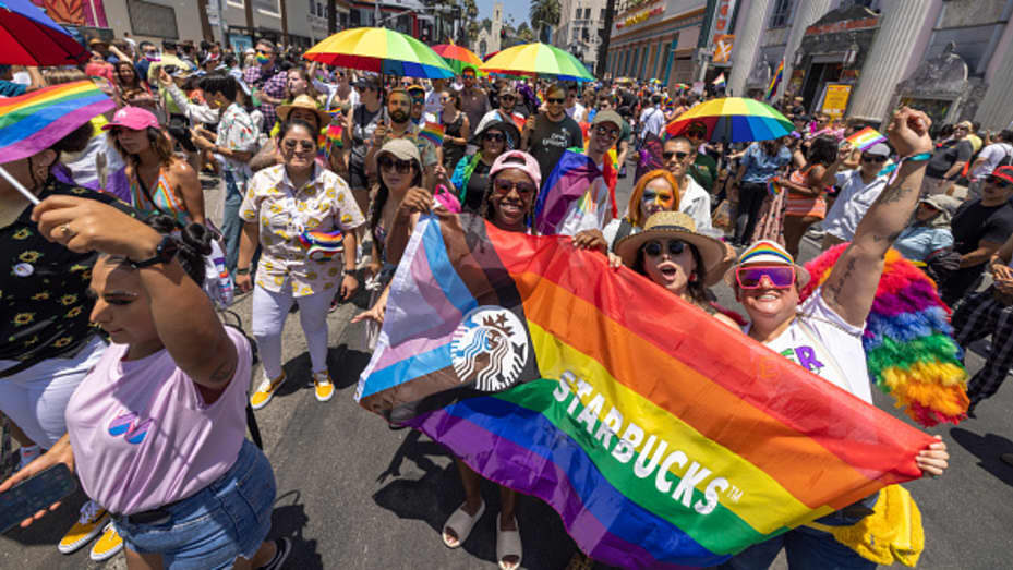 Click to enlarge starbucks pride parate los angeles