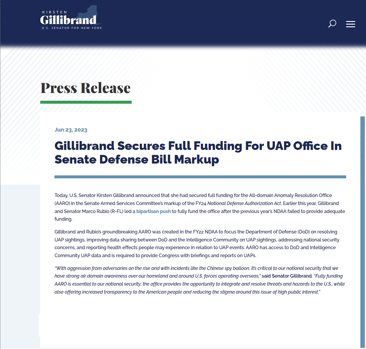 gillibrand