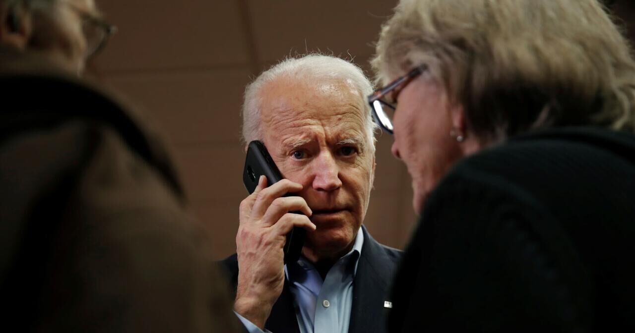 Click to enlarge biden cell pphone