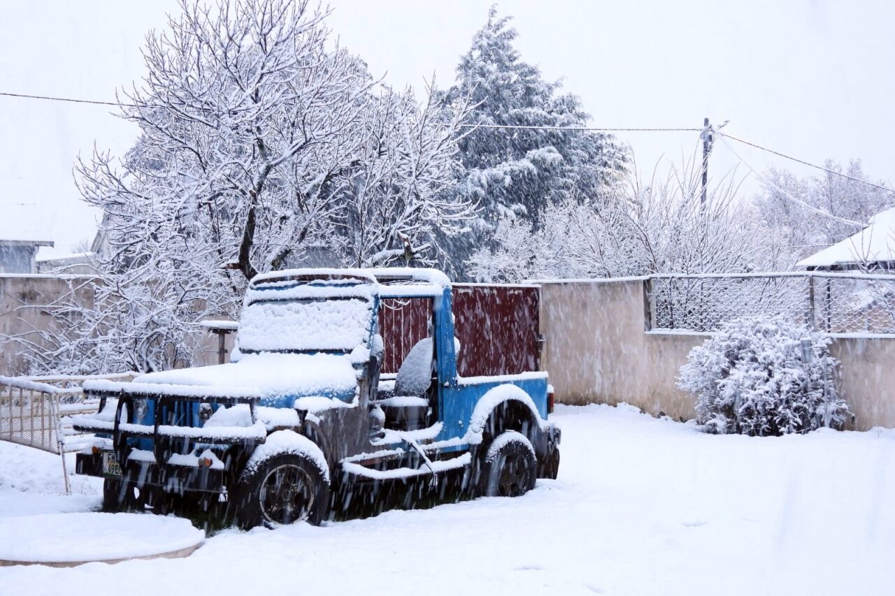 Snow falls in Barkly East, Eastern Cape on 29 June, 2023.