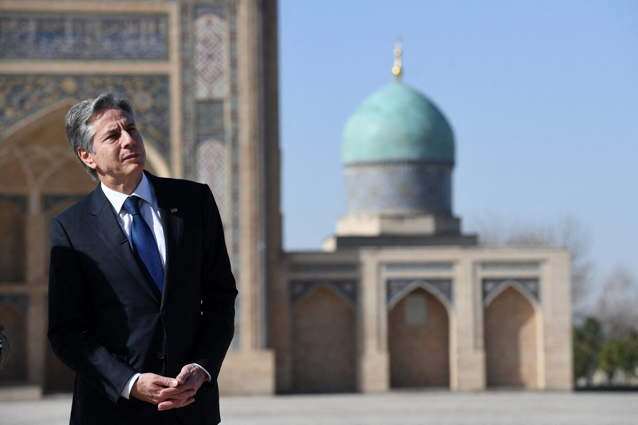 Click to enlarge US Secretary of State Antony Blinken