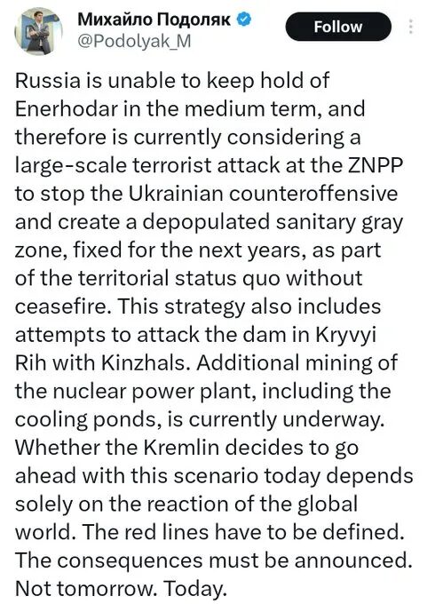 Click to enlarge Nuclear Falseflag on Zaporozhye NPP 5