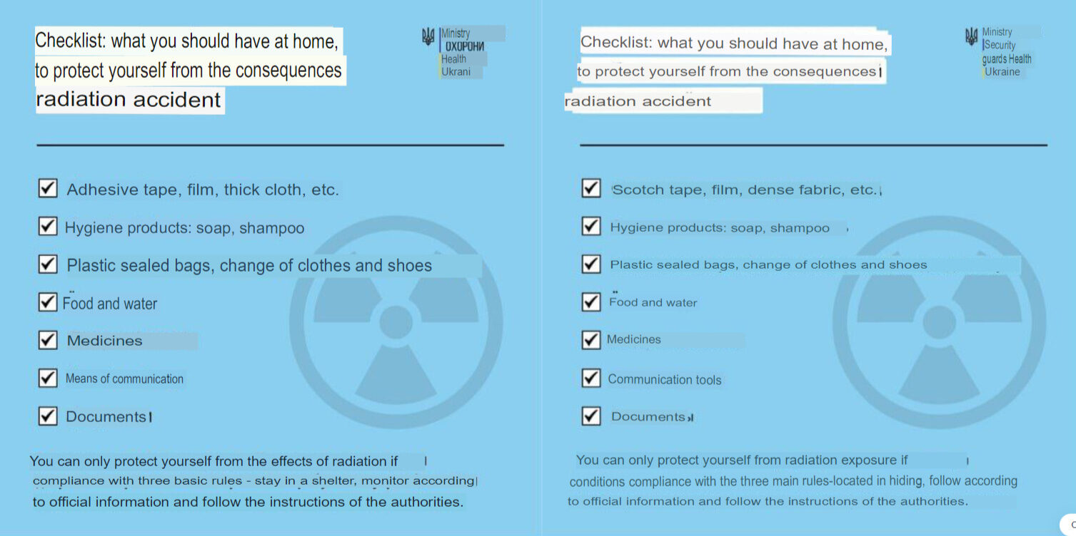 Click to enlarge radiation safety 2