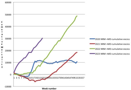covid vaccine cumulative excess non-respiratory mortality