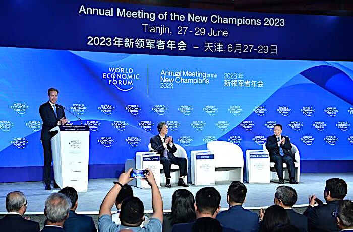 Click to enlarge WEF meeting