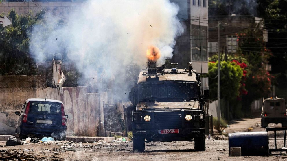 israel tear gas attack jenin IDF