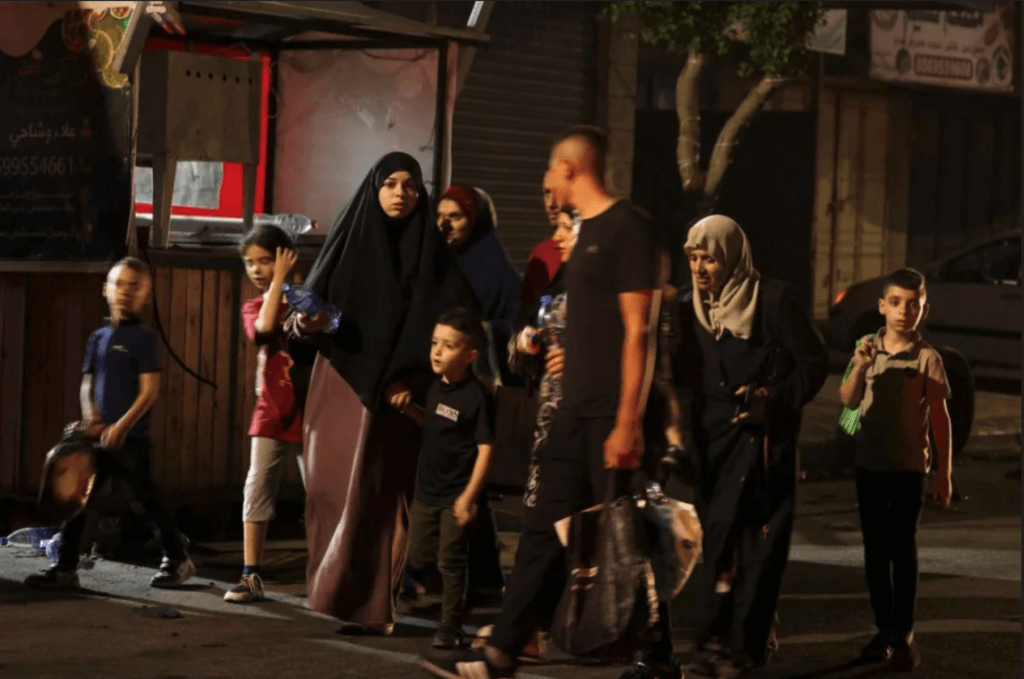 jenin evacuation IDF invasion