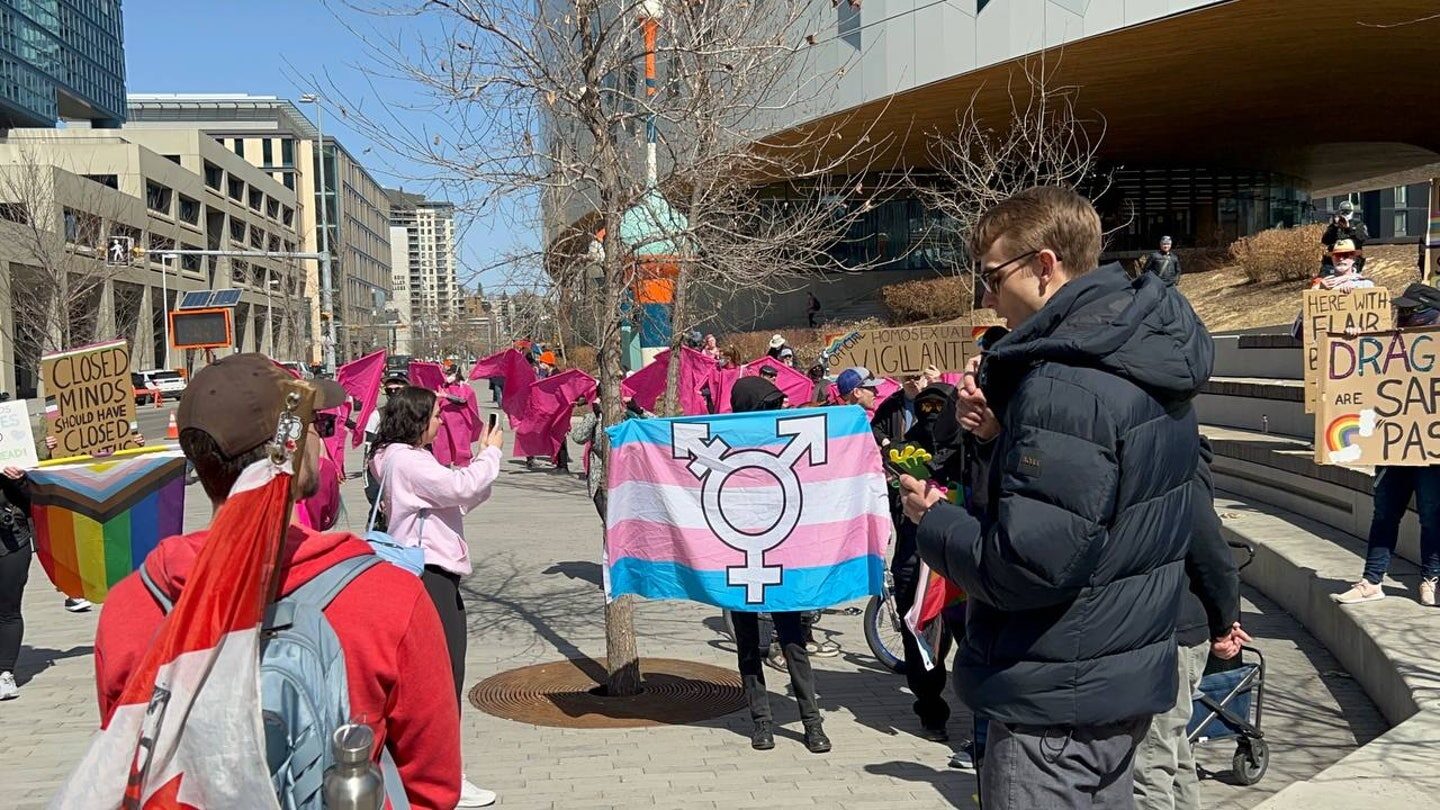 Click to enlarge trans protest