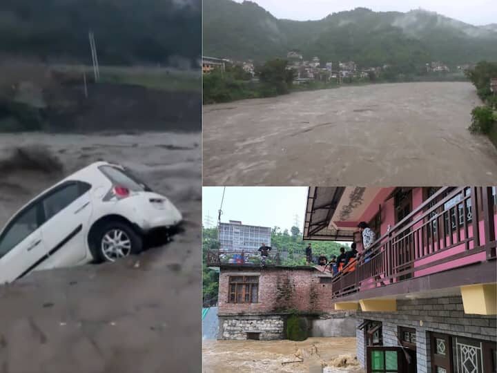 Flash floods, landslides hit Himacha Pradesh as heavy rain lashes state.