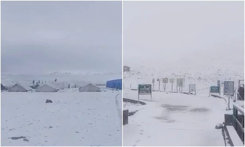 Snow in July is a sentence you don't hear everyday
