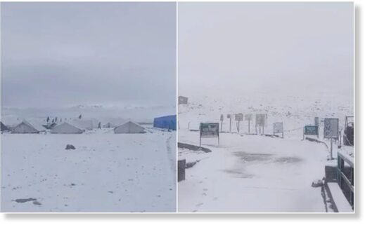 Snow in July is a sentence you don't hear everyday