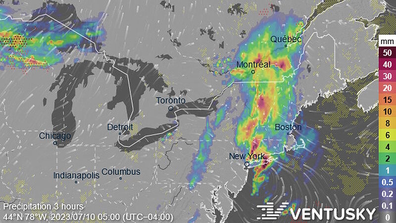 Click to enlarge rainstorm flooding north east united states