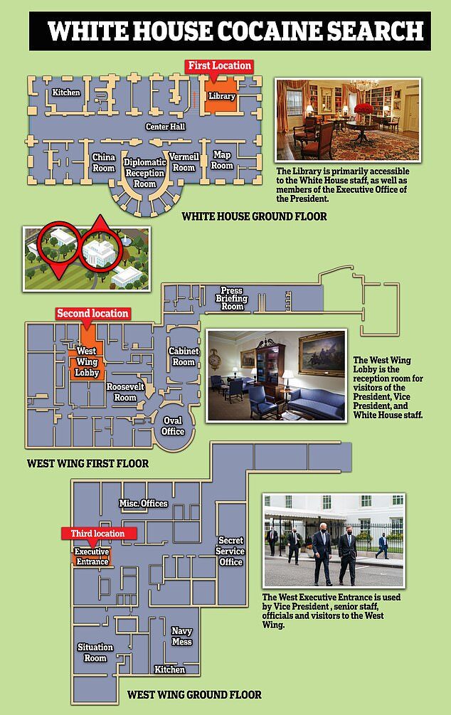 Click to enlarge drugs white house locations map