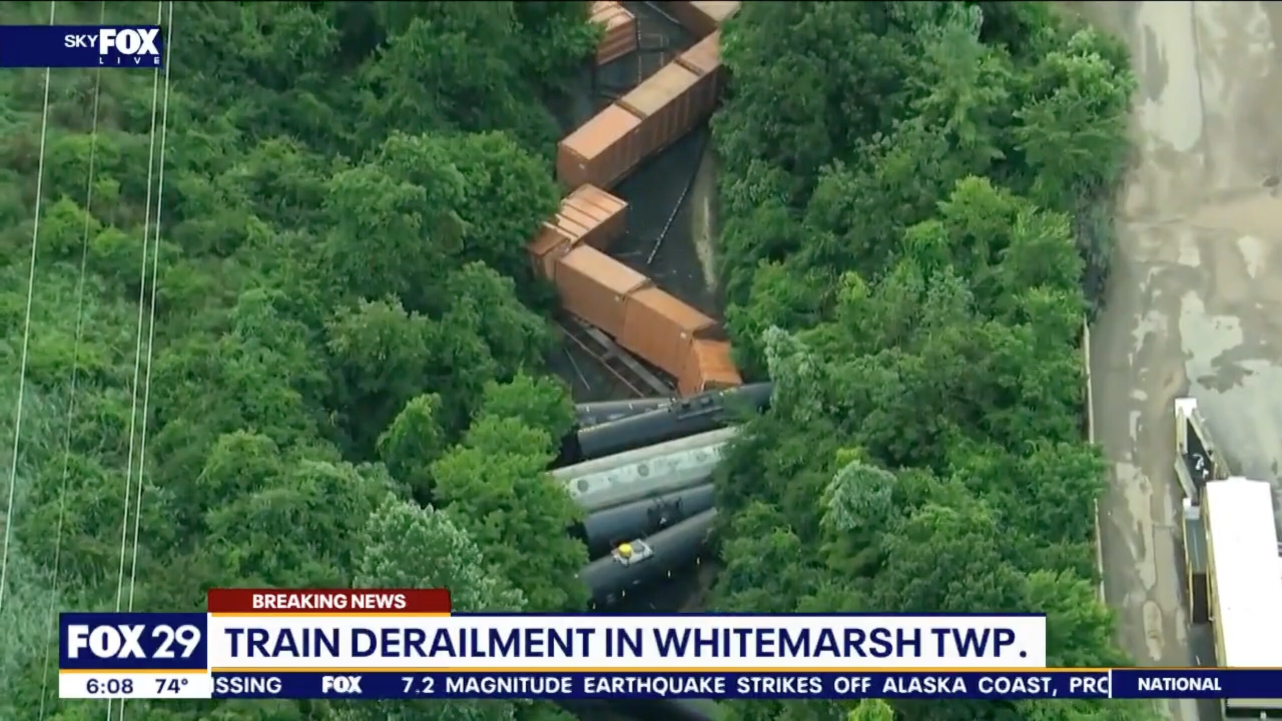 Click to enlarge train derailment