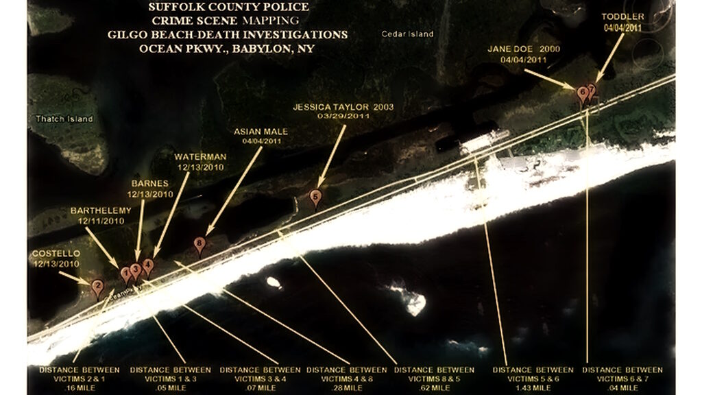 Click to enlarge gilgo beach long island murders body locations