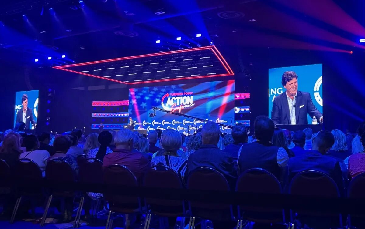 Click to enlarge tucker carlson TPUSA