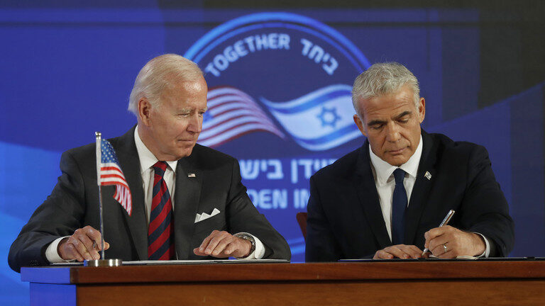 Click to enlarge Biden Yair Lapid