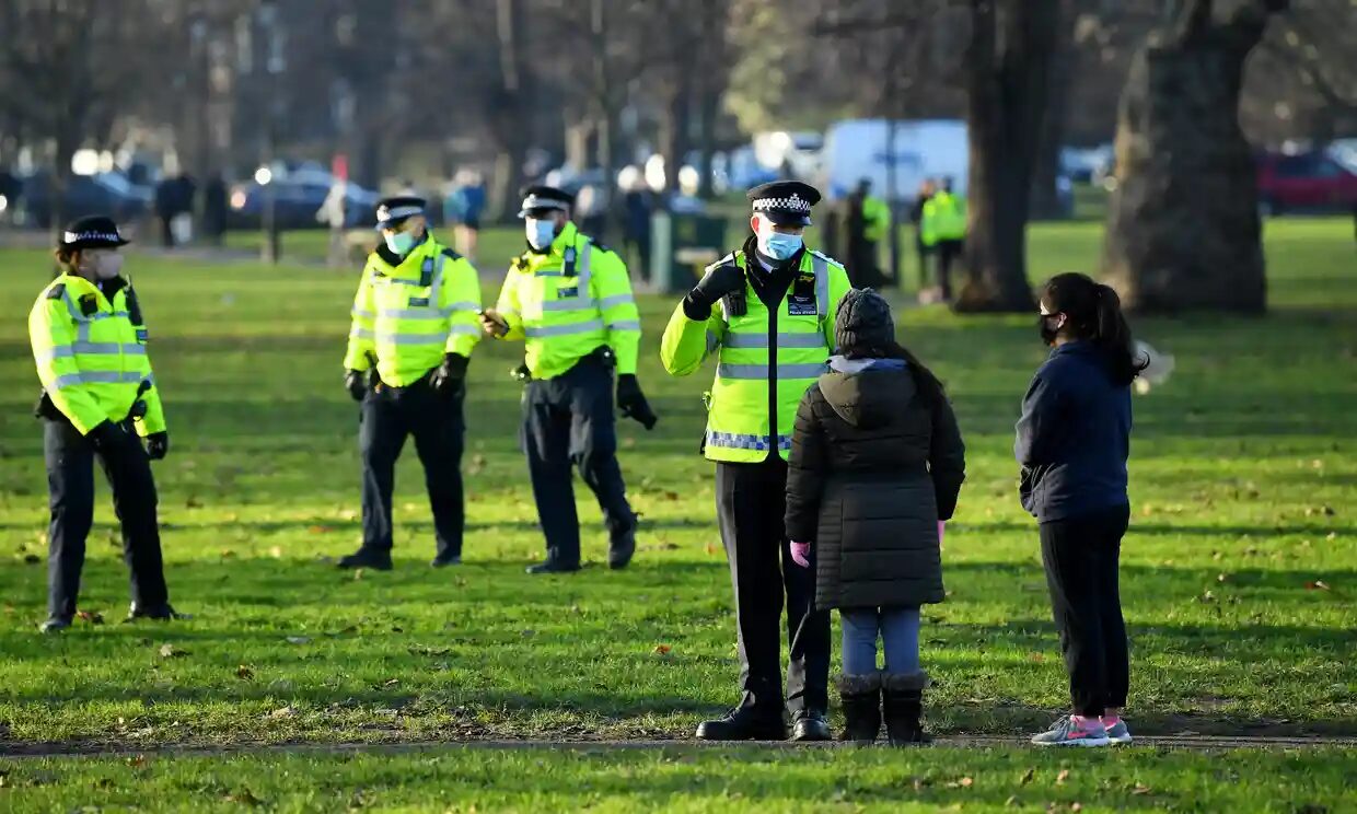 Click to enlarge police cops pandemic penalties UK