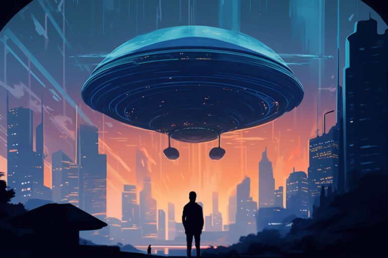 ufo painting