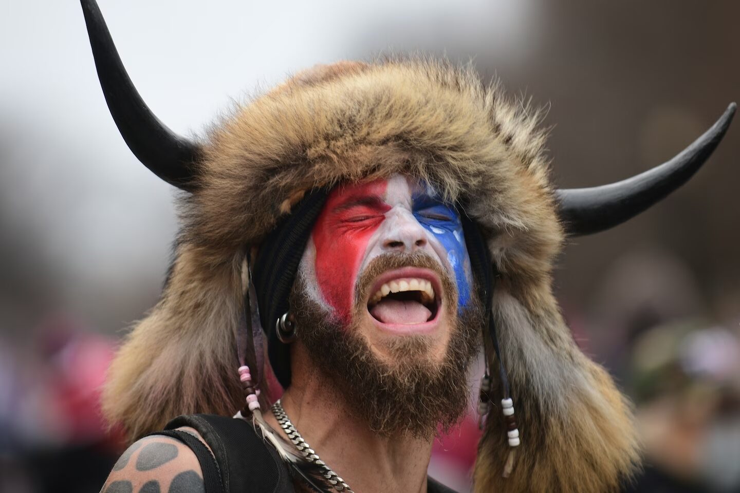 Click to enlarge q anon shaman