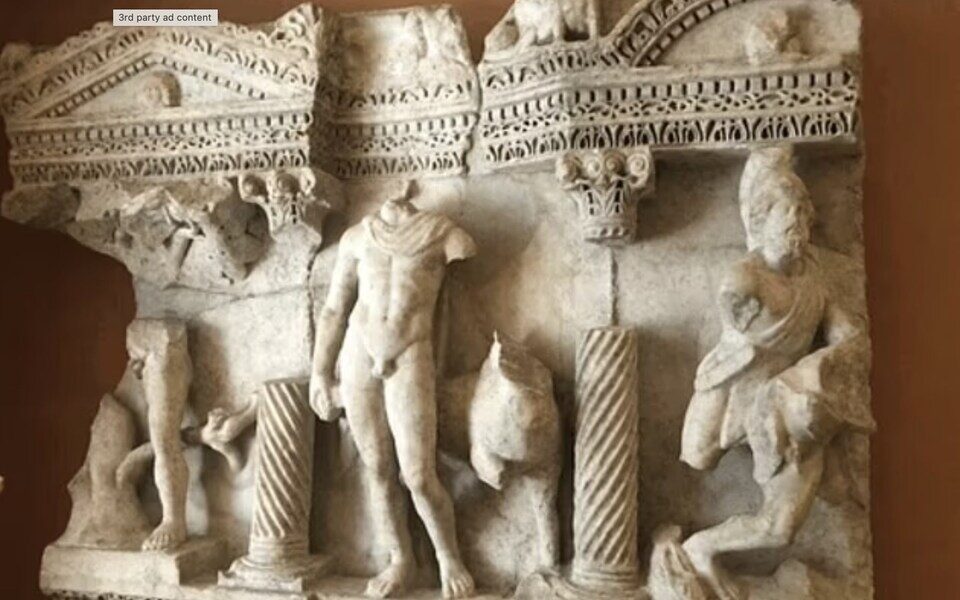 Click to enlarge Anatolian columned sarcophagus