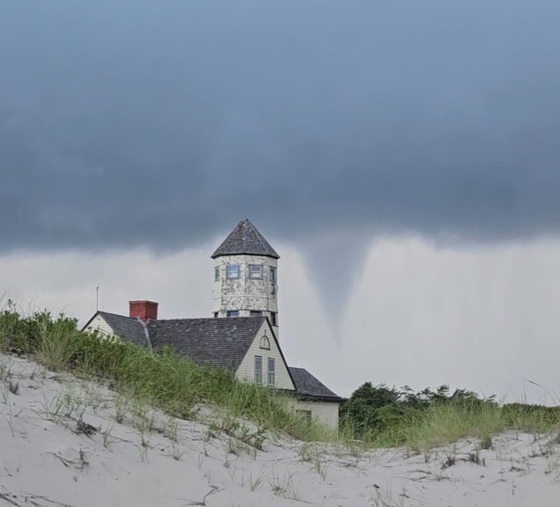 This funnel cloud was photographed by