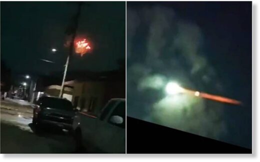 Fireball  is seen in Colima