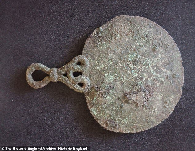 Click to enlarge iron age warrior grave woman mirror
