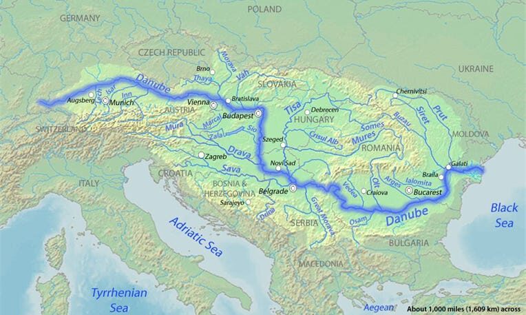 Click to enlarge Black Sea to Europe