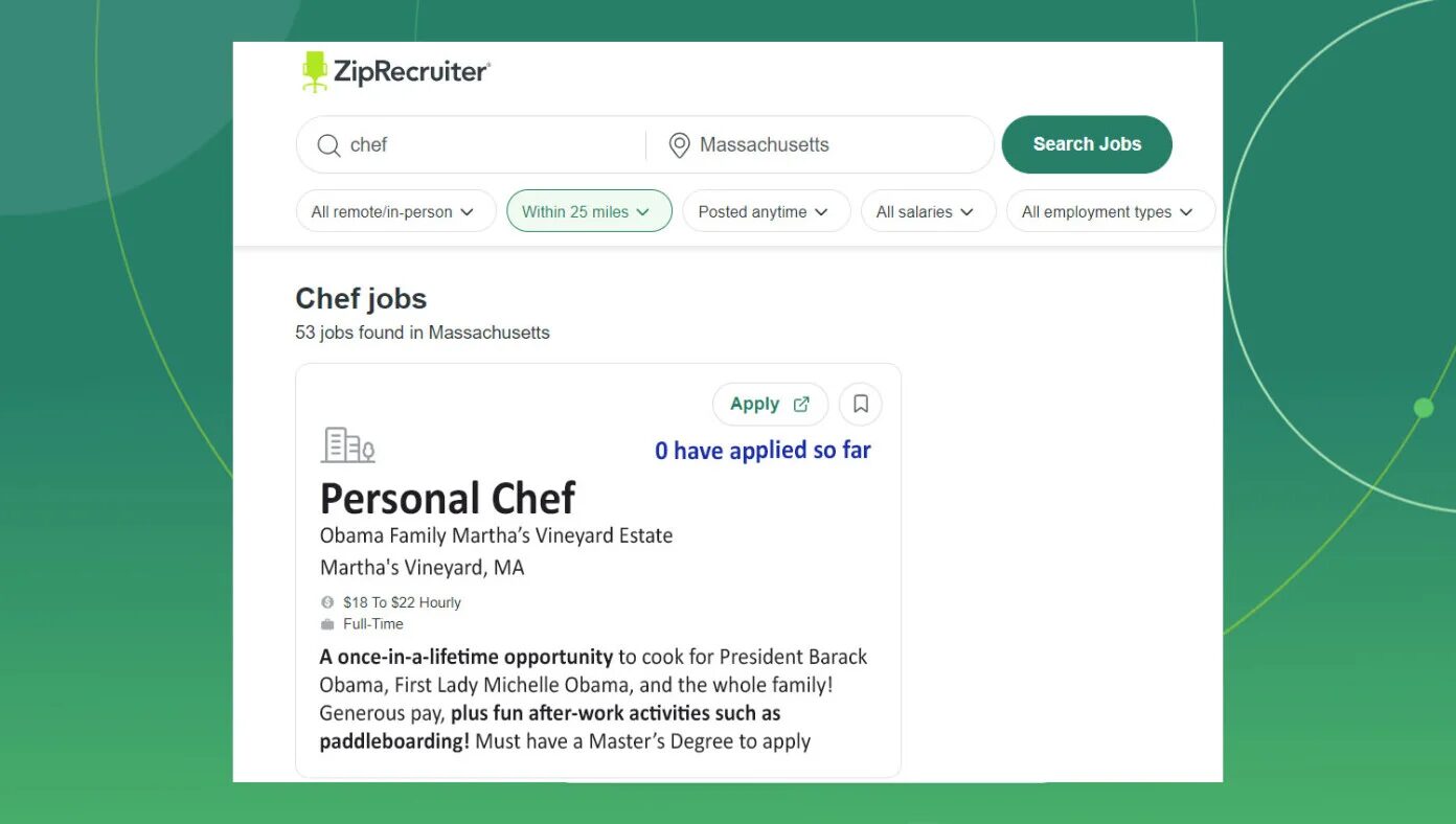 Personal Chef Ad
