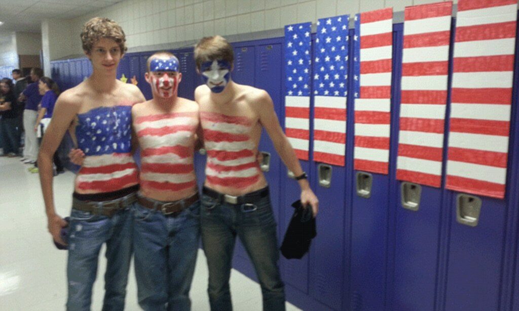 boys american flag